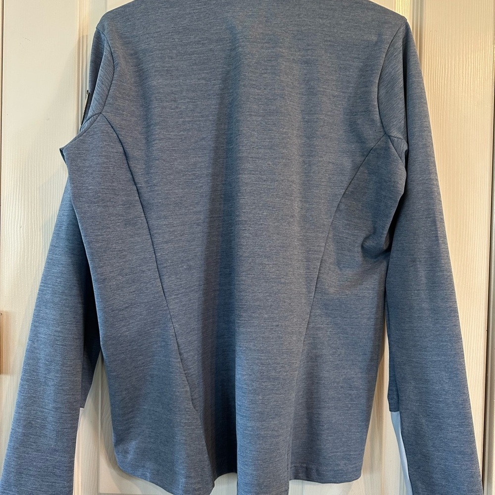Light Blue/Indigo Irideon Long Sleeve Athletic Top. Mid weight. Like new - Picture 3 of 7